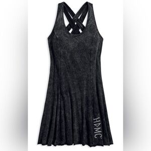 Harley-Davidson® Women's Back Strap Snow Wash Casual Dress, Black